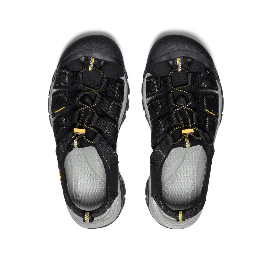 anatomical design Sleek Design Men's Newport H2 Sandal Wide  |  Black