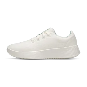 Velcro Strap Women's Wool Runner Go - Natural White/Lux Liberty (Natural White Sole)
