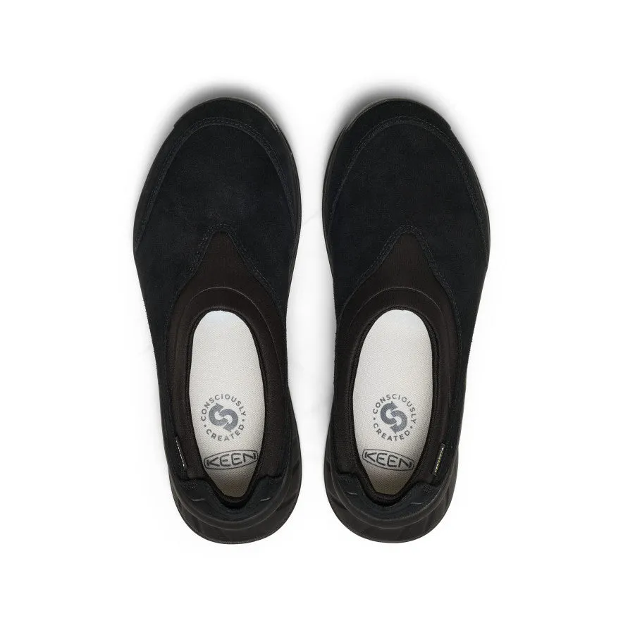 Women's TTS Moc Waterproof Sneaker  |  Black/Black Shock Absorption Midsole