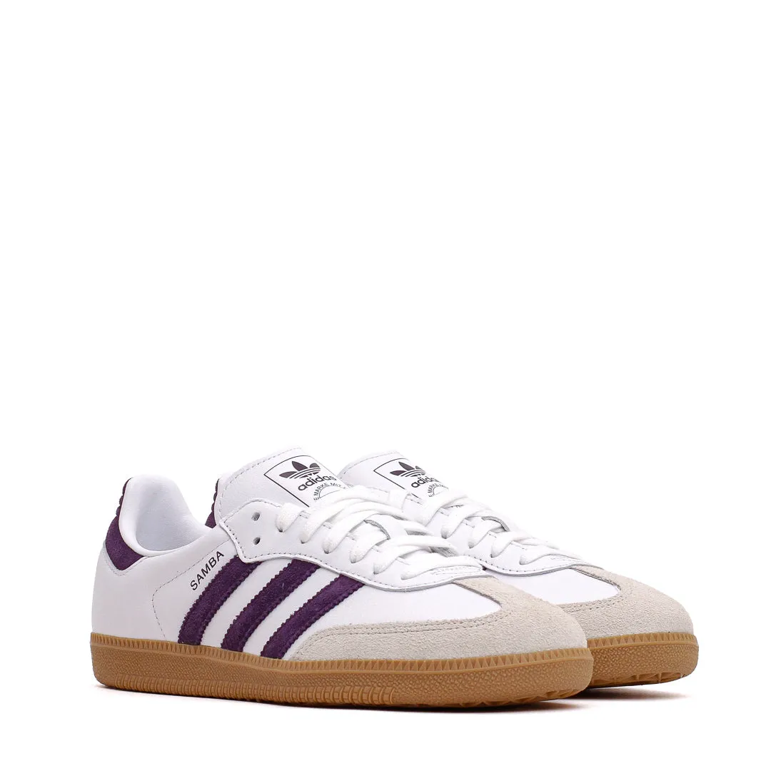Quick Flow Adidas Women Samba OG White Alumina Aurora Plum JS1392
