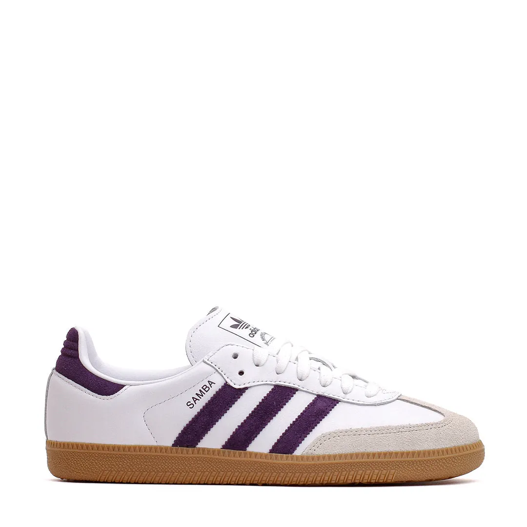 Rain Step Adidas Women Samba OG White Alumina Aurora Plum JS1392