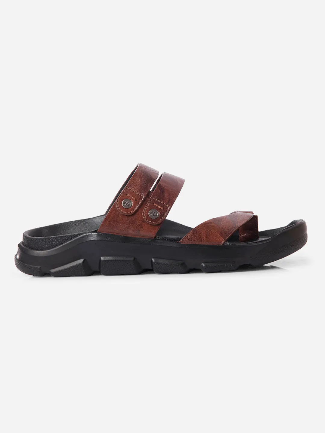 Men's Tan Strap Sandals (ID4273) Picnic Easy Fitness