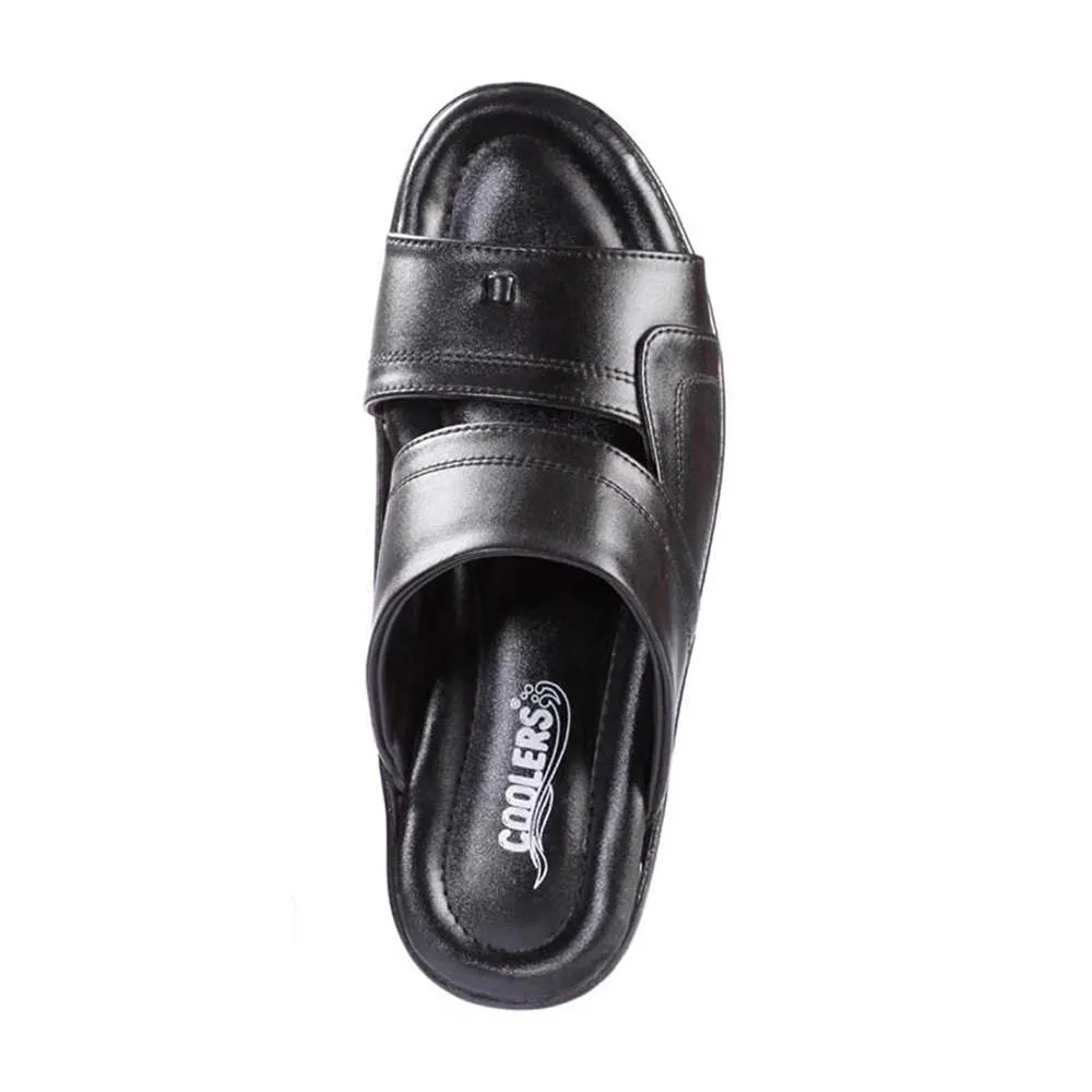 Coolers Casual (Black) Slippers For Men 7153-44 By Liberty Work Trip