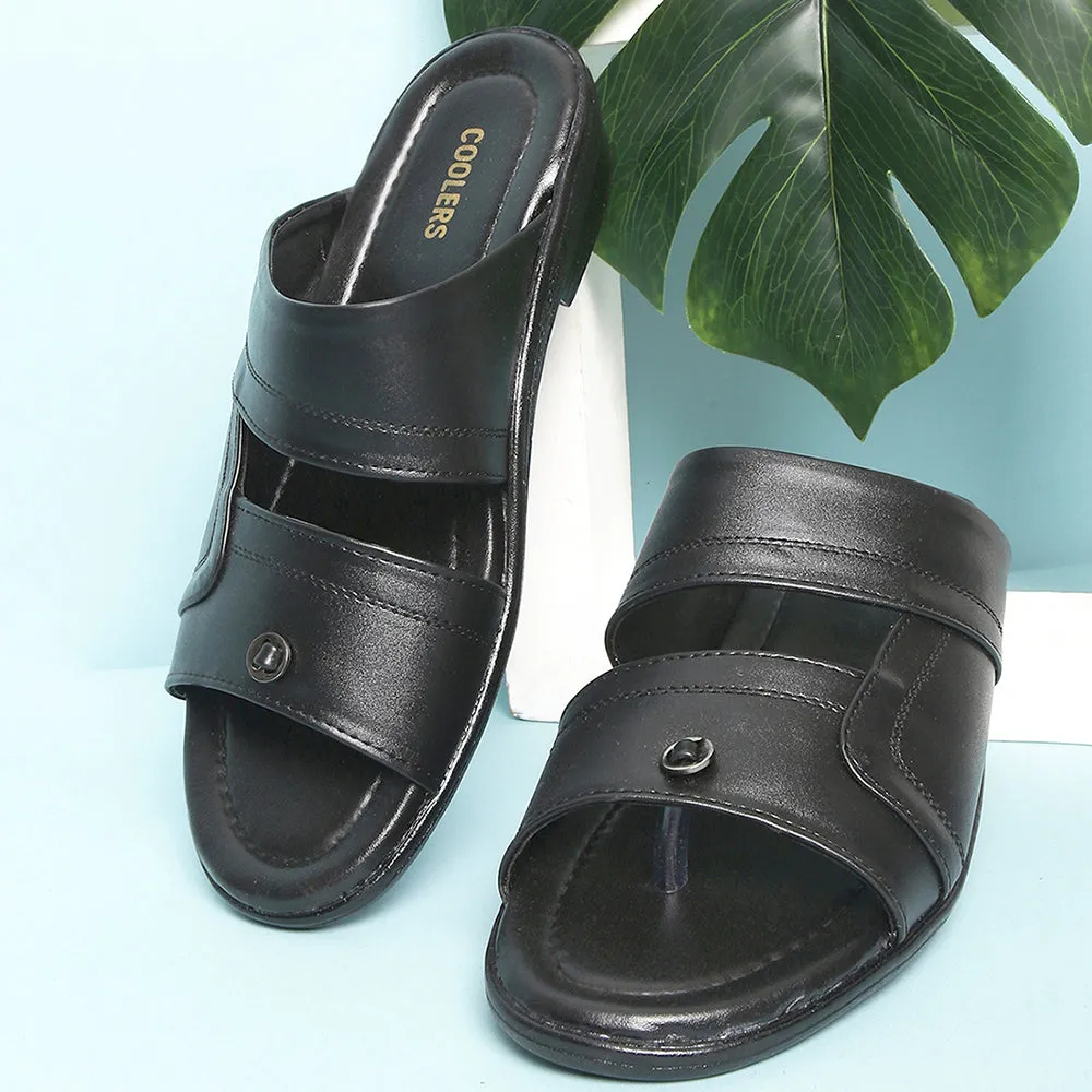 Coolers Casual (Black) Slippers For Men 7153-44 By Liberty Daily Smart True Pace