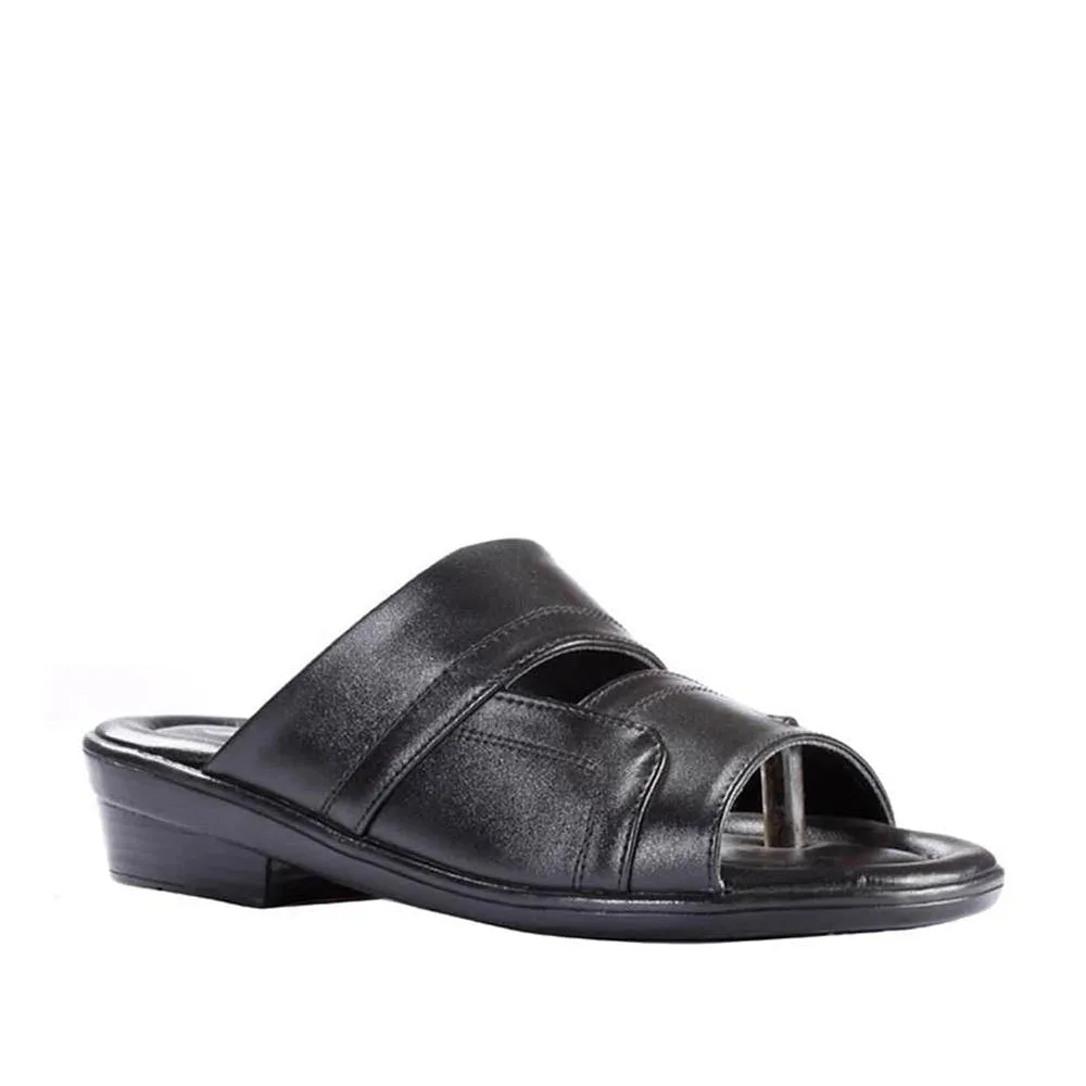 Coolers Casual (Black) Slippers For Men 7153-44 By Liberty Road Long