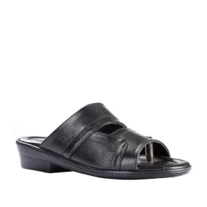Coolers Casual (Black) Slippers For Men 7153-44 By Liberty Road Long