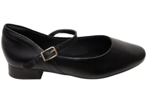Comfortflex Niki Womens Leather Brazilian Low Heel Shoes Scandi Cut Wedding Outfit