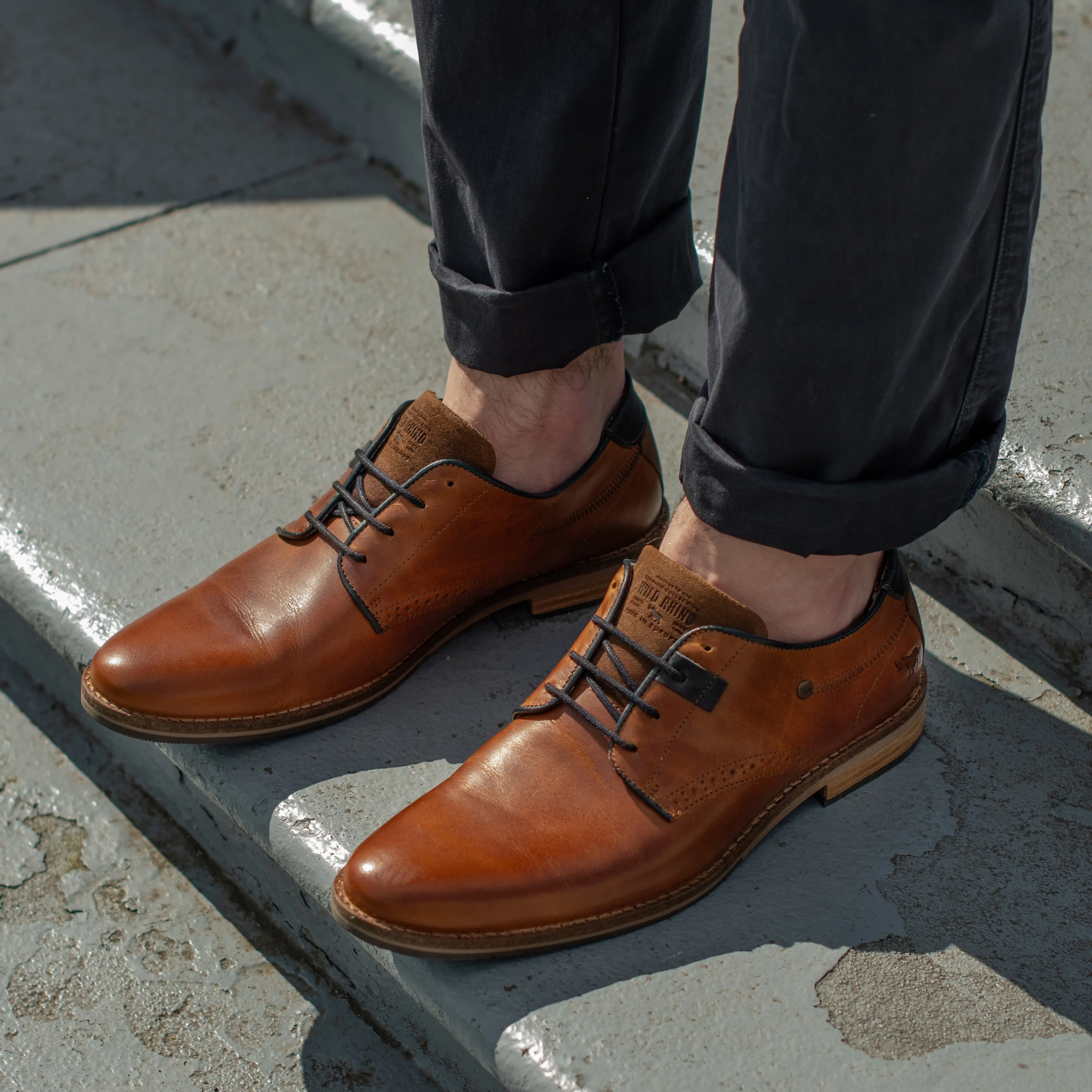 Wind Safe Matte Edge Greco Dress Shoes Tan