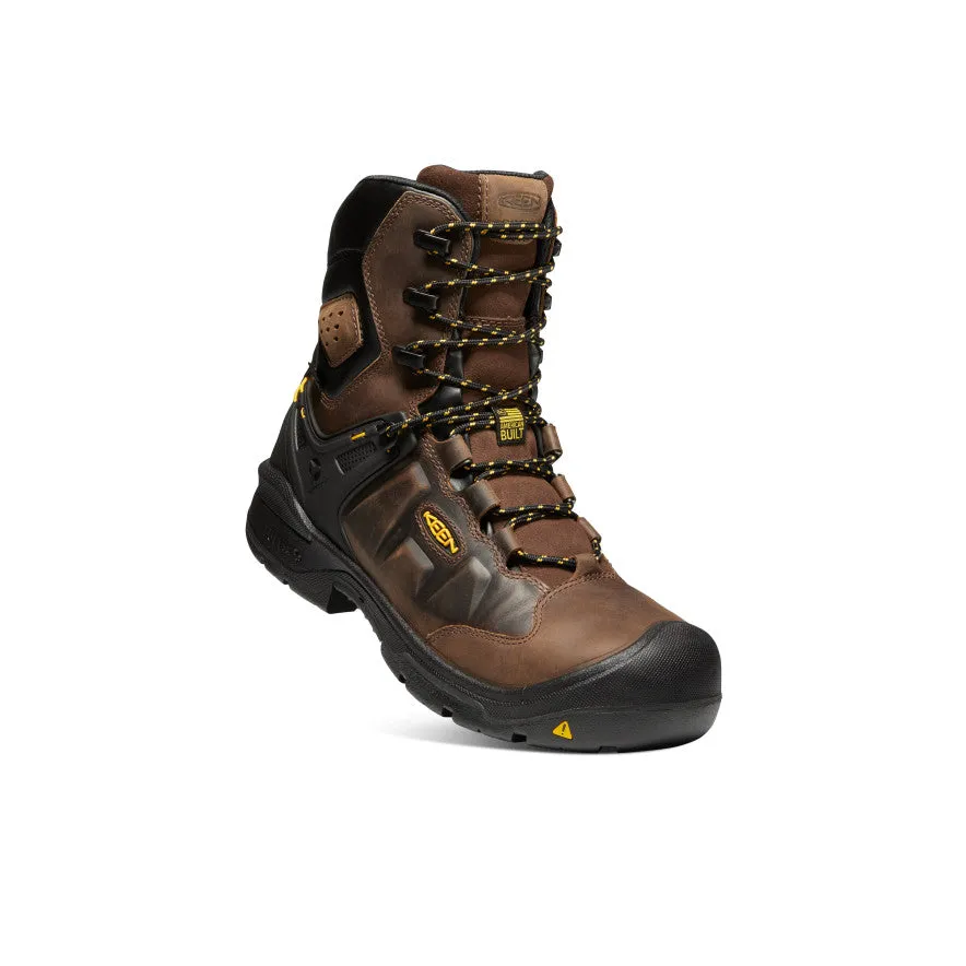 Men's Dover 8" Insulated Waterproof Boot (Carbon Toe)  |  Dark Earth/Black Foam Midsole Quick Sandal Step