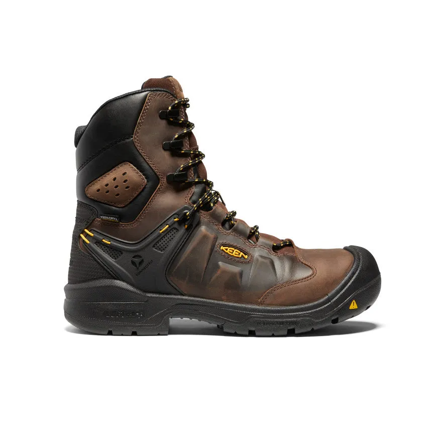 MultiDirectional Effortless Step Shoes Men's Dover 8" Insulated Waterproof Boot (Carbon Toe)  |  Dark Earth/Black