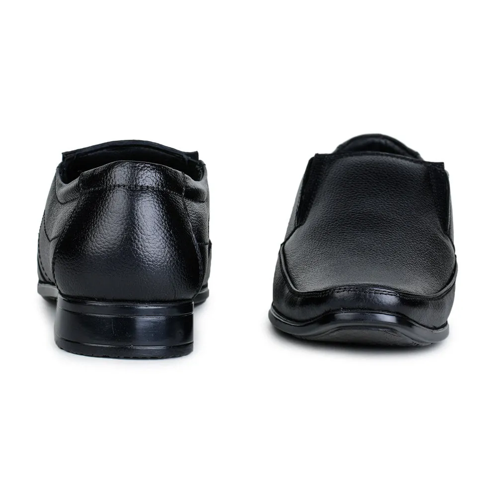Fortune (Black) Classic Loafer Shoes For Men HOL-15 By Liberty waterproof