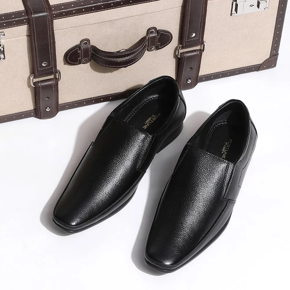 Fortune (Black) Classic Loafer Shoes For Men HOL-15 By Liberty Camera Ready Smooth Leather