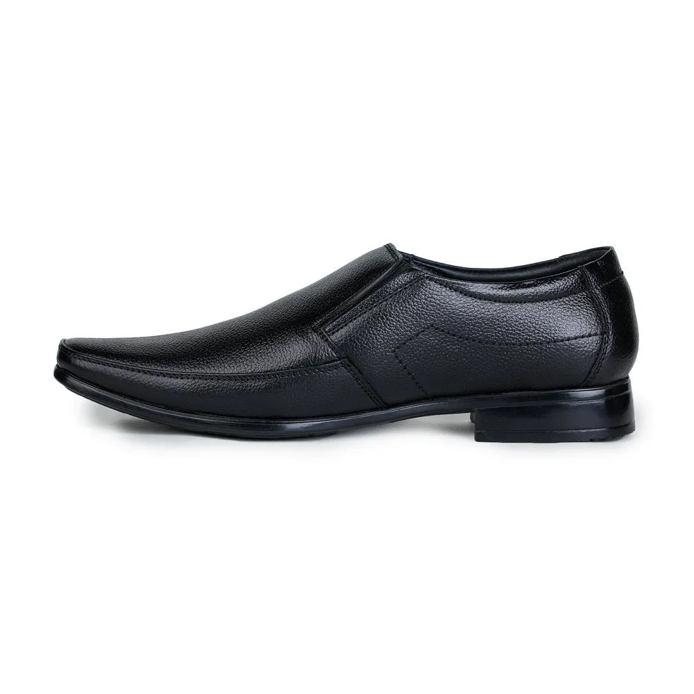 fine cut Fortune (Black) Classic Loafer Shoes For Men HOL-15 By Liberty