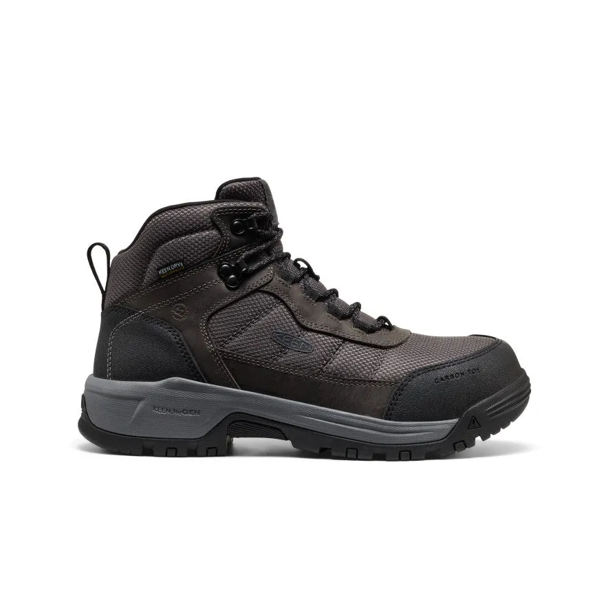 Torsion Support Unique Style Men's Skokie Waterproof Work Boot (Carbon Toe)  |  Magnet/Black