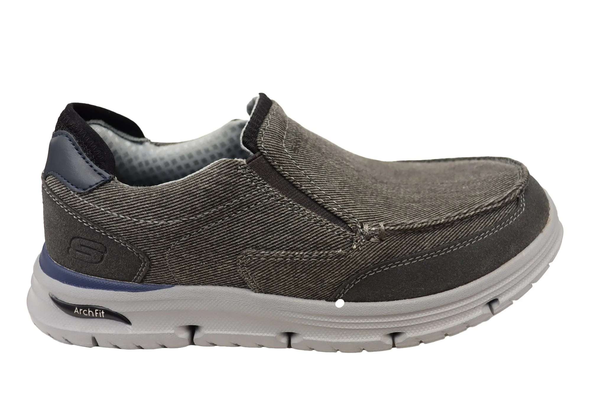 Summer Pick Skechers Mens Arch Fit Vortell Rothler Comfortable Slip On Shoes