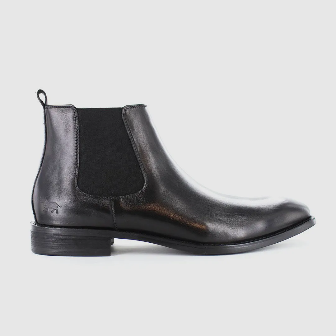 Dawson Chelsea Boots Black Height Boost Office Shoes