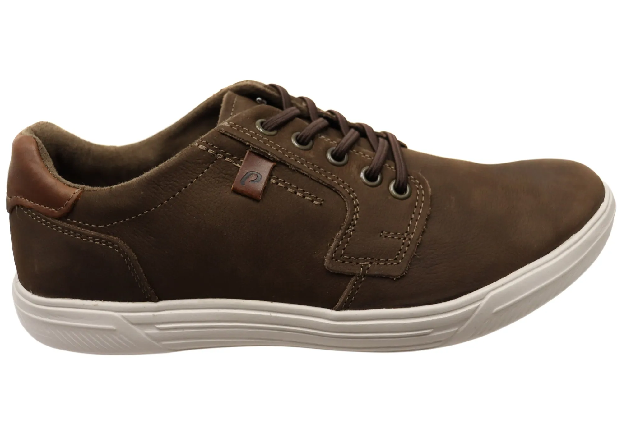 Pegada Dawson Mens Comfortable Leather Casual Shoes Made In Brazil Office Style