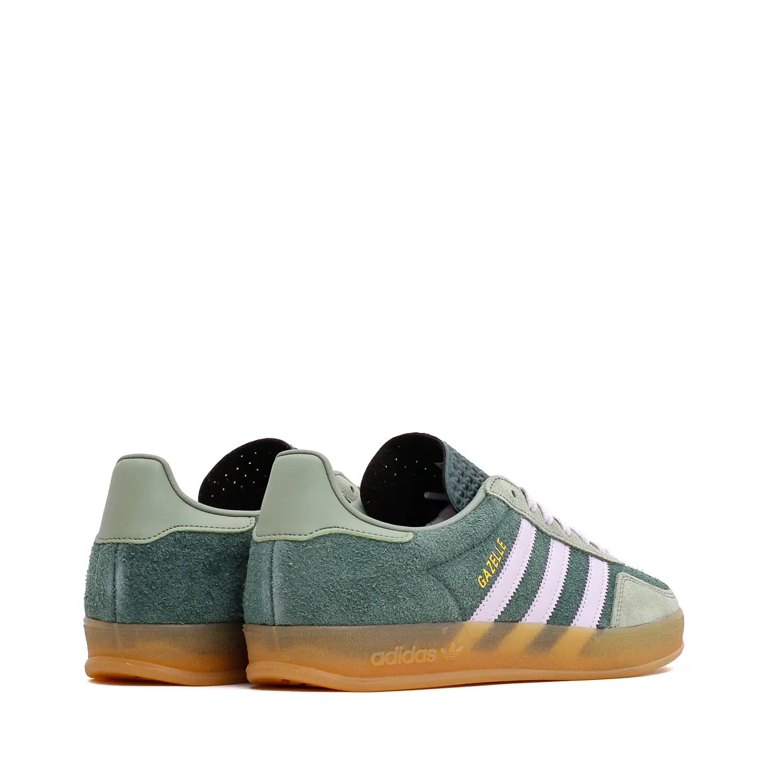Adidas Men Gazelle Indoor Mineral Green Silver JI0323 Youth Fresh Slip Resistant