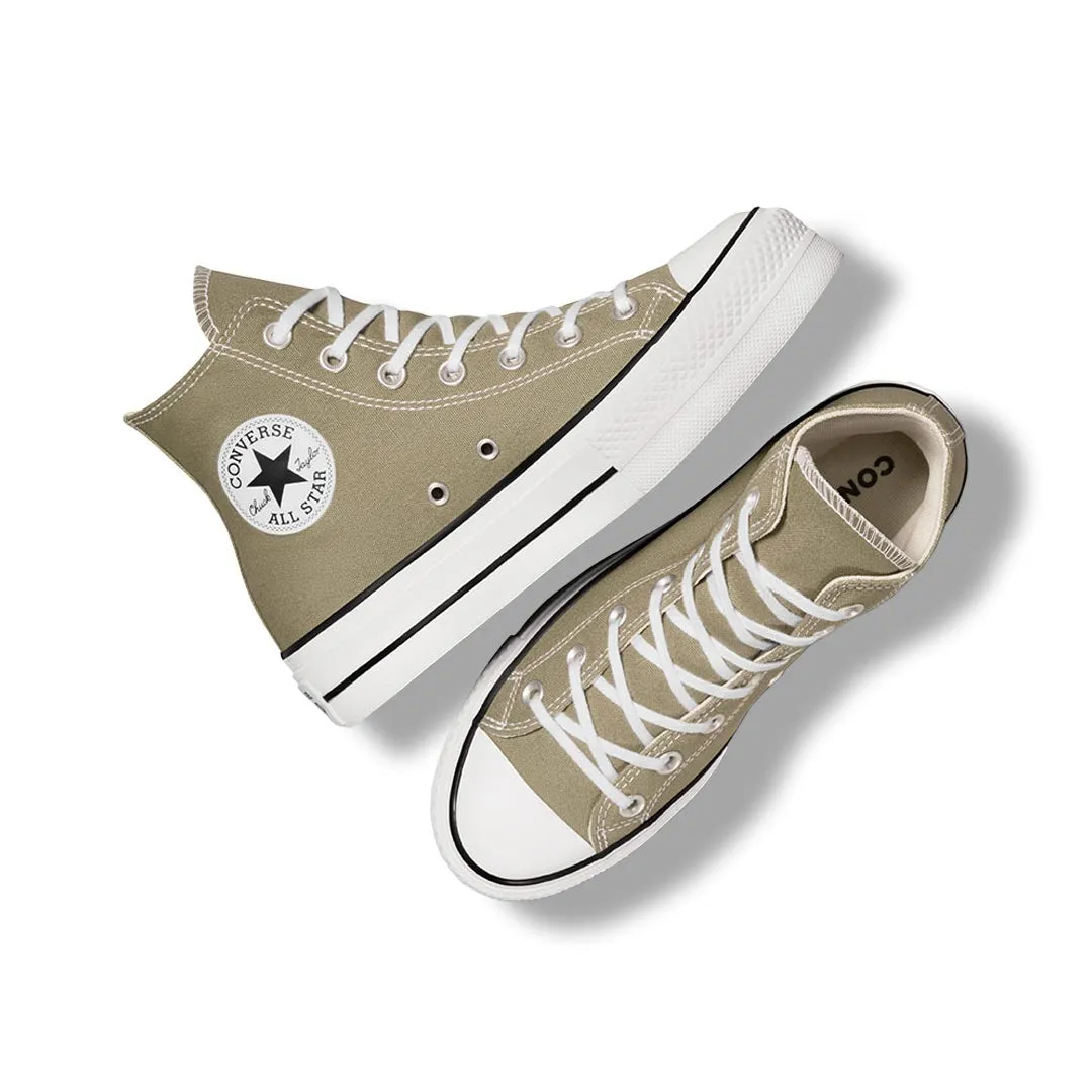 Cotton Base Dive Gear Converse - Women's Chuck Taylor All Star Lift Platform High Top Shoes (A07571C)