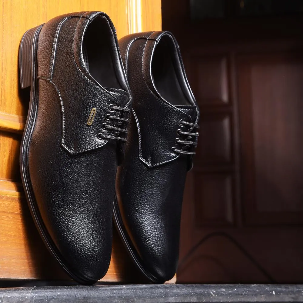 Strong Step Fortune By Liberty Mens HIL-5 Black Formal Lacing Shoes