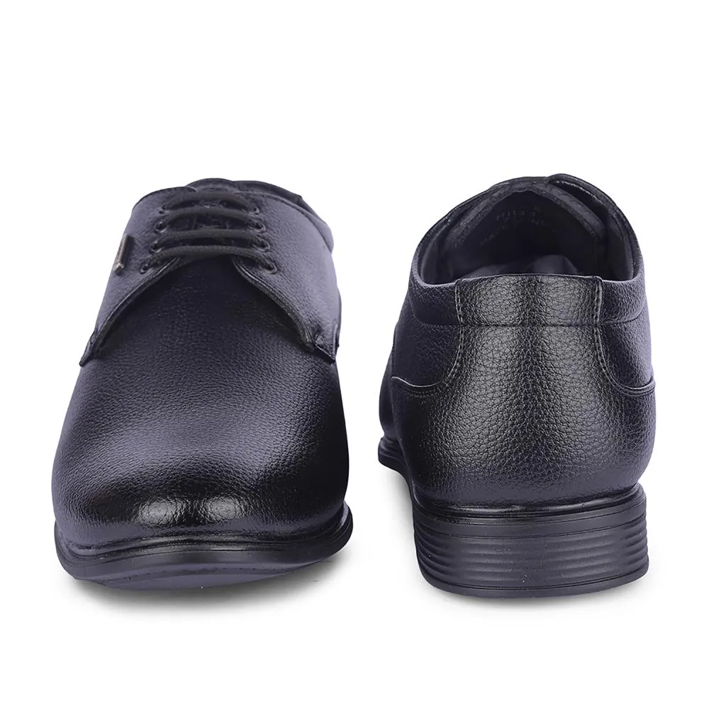 Comfortable Sole Platform Sole Fortune By Liberty Mens HIL-5 Black Formal Lacing Shoes