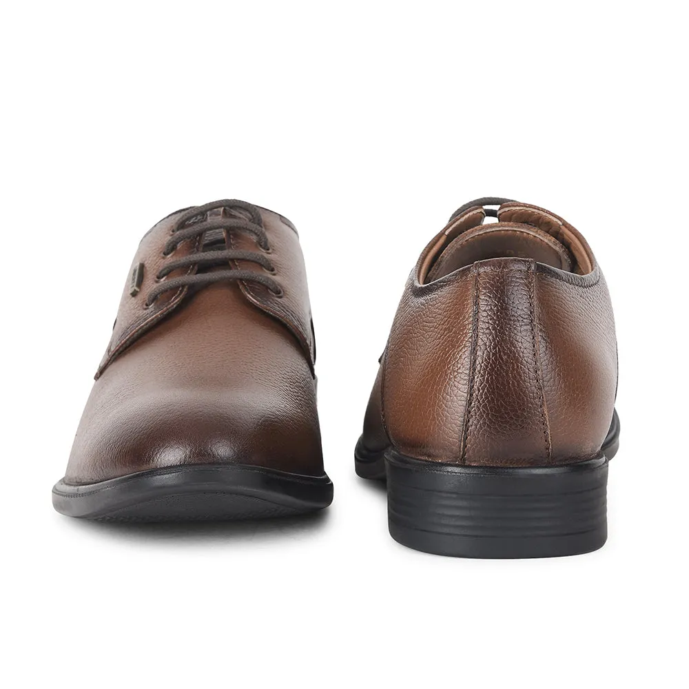 Fortune by Liberty Men LOM-605 Tan Formal Lacing Derby Shoes Odor Resistant Business Ready