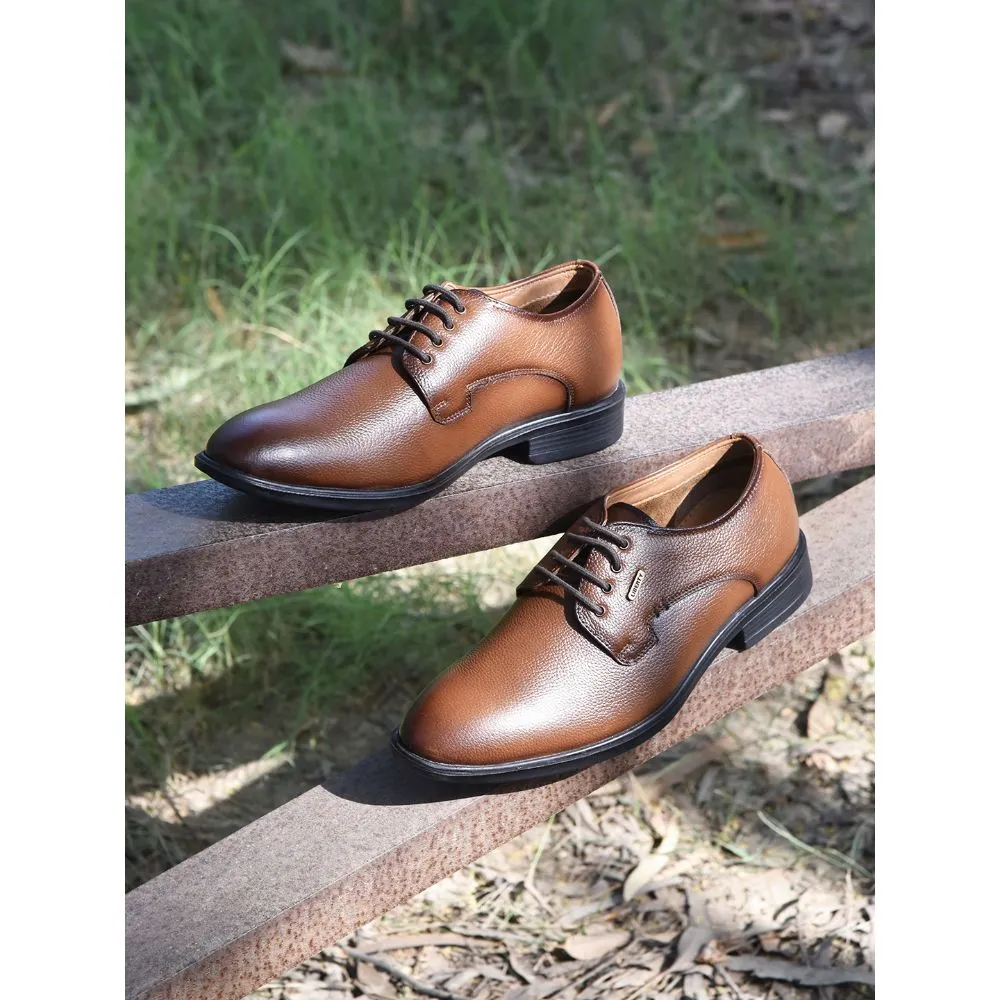 Summer Flow Guest Perfect Fortune by Liberty Men LOM-605 Tan Formal Lacing Derby Shoes