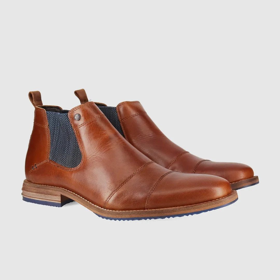 Even Step Comfortable Sole Jonah Chelsea Boots Tan
