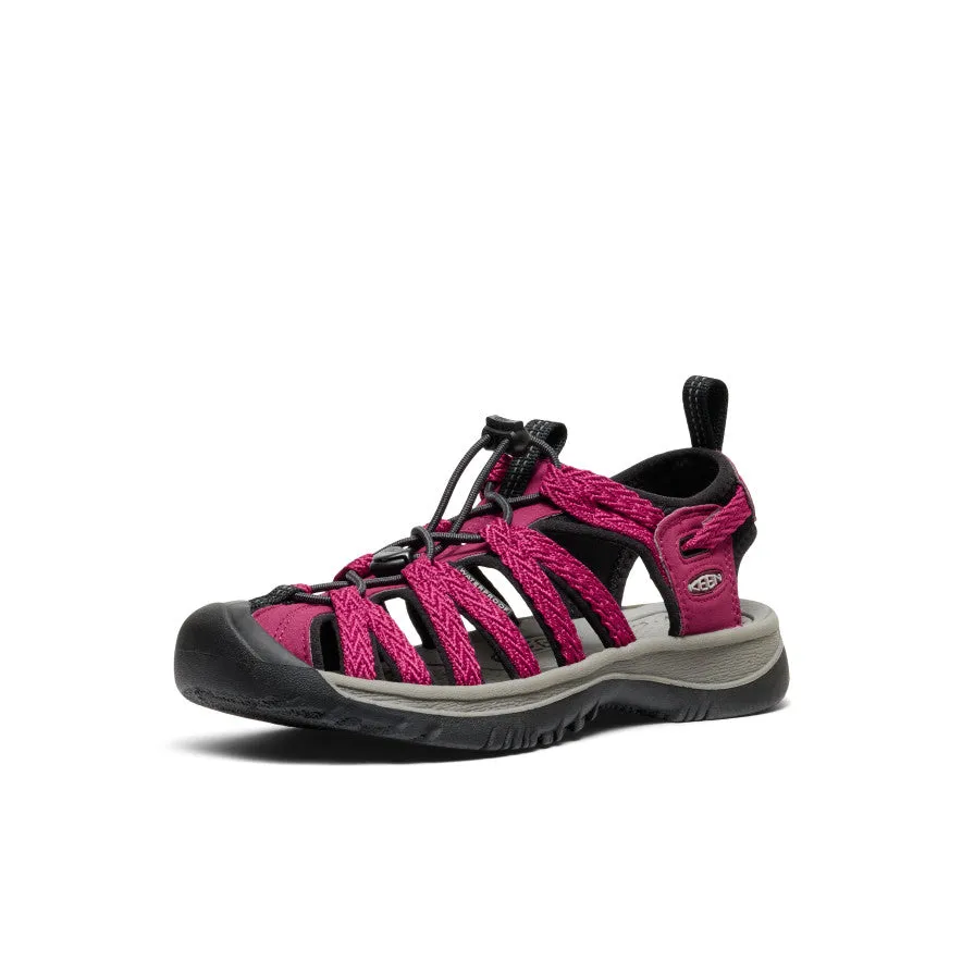 Women's Whisper  |  Beaujolais/Black Lightweight Design
