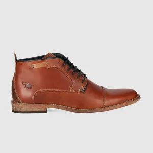 Cheeta Lace Up Boots Tan Suede Finish Modern Footwear