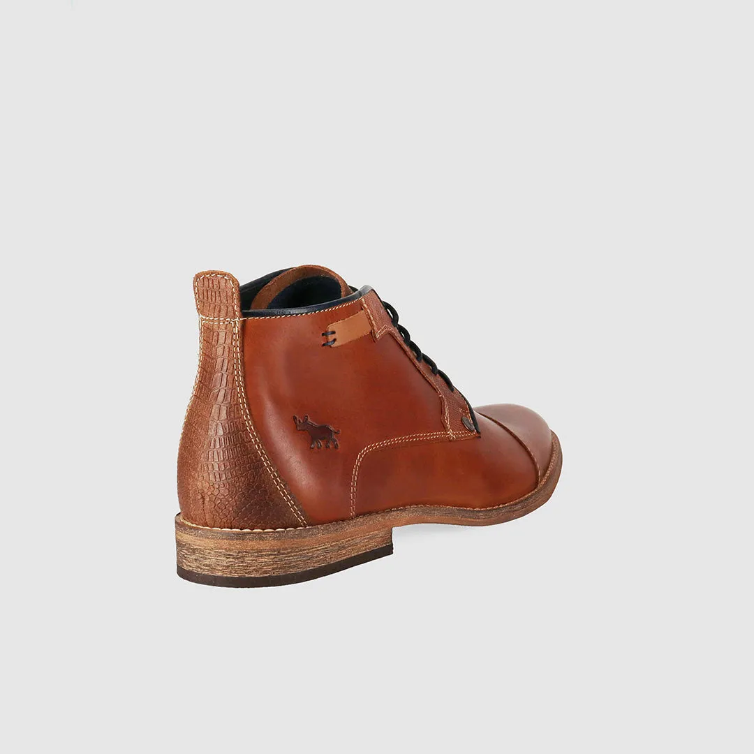 Cheeta Lace Up Boots Tan Always Ready Insole Comfort