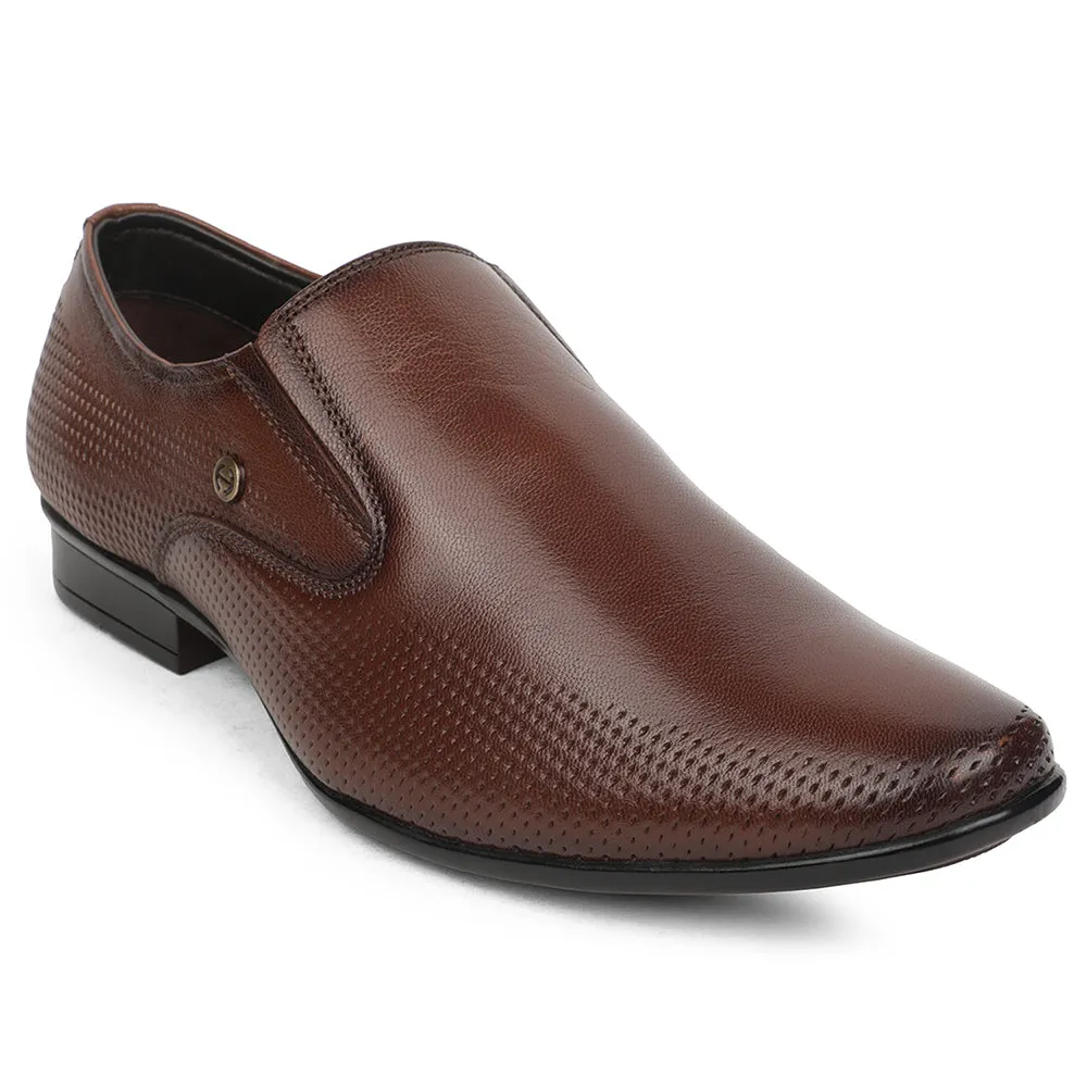 Healers Brown Formal Non Lacing Mocassin Shoes For Men UDL-4 By Liberty Fast Step Main Stage