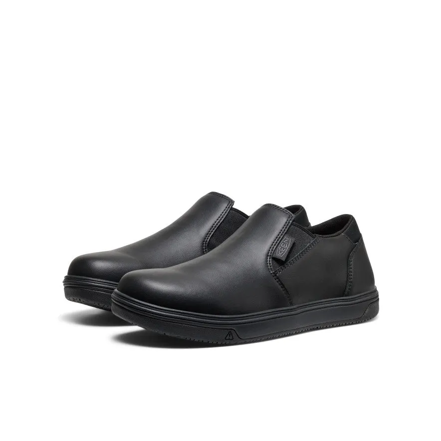 zipper Men's Kenton Shift WTX Work Shoe (Soft Toe)  |  Black/Black
