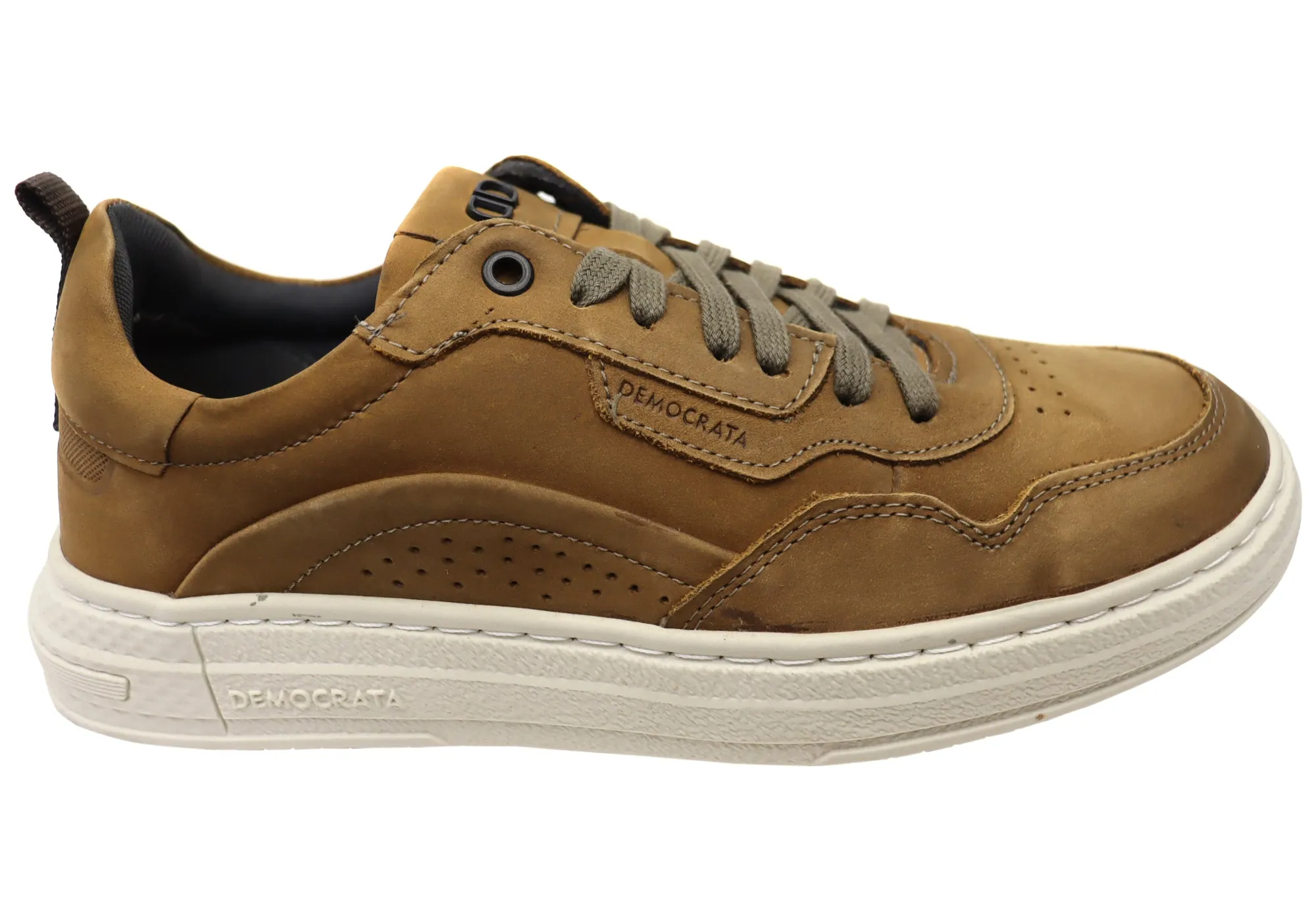 Democrata Bail Mens Comfortable Leather Casual Shoes Made In Brazil Beach Trek