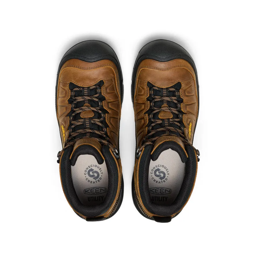 Men's Targhee IV Waterproof Work Boot (Soft Toe)  |  Belgian/Black Foot Support