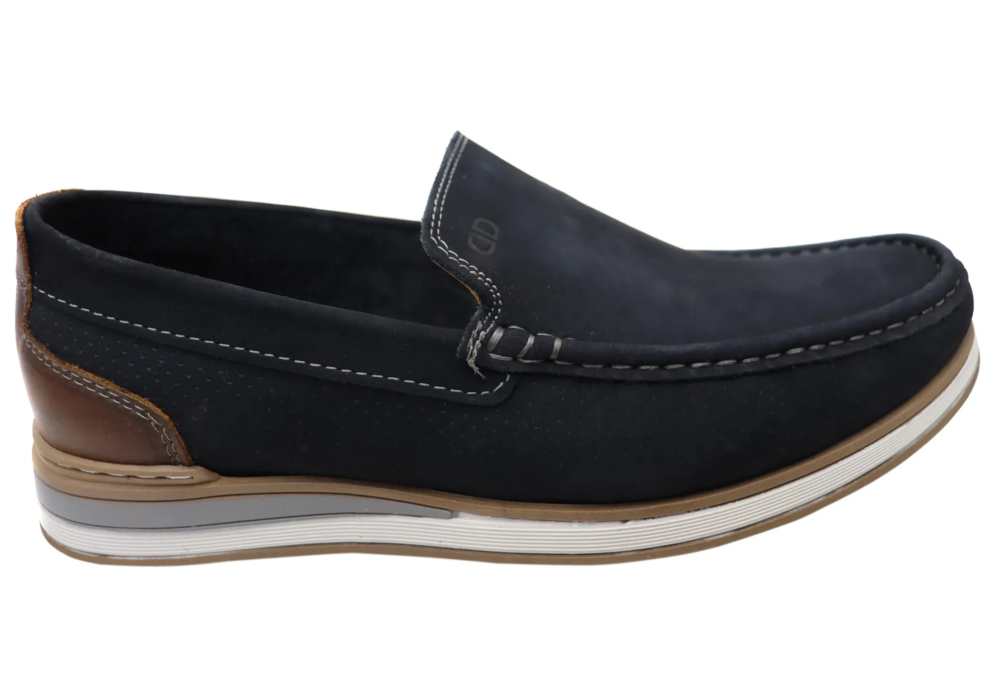 Pastel Tones Daily Ease Democrata Derrick Mens Brazilian Comfortable Leather Loafers Shoes
