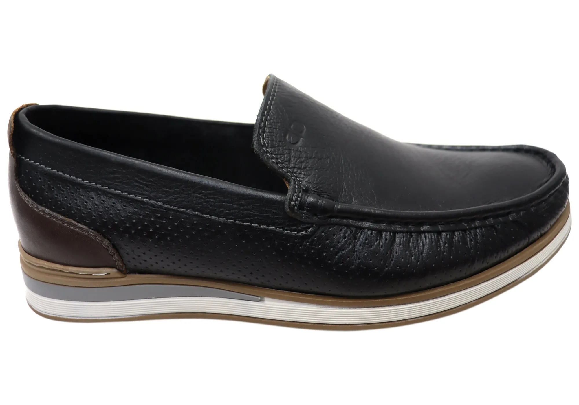 Democrata Derrick Mens Brazilian Comfortable Leather Loafers Shoes Weekday Style Casual