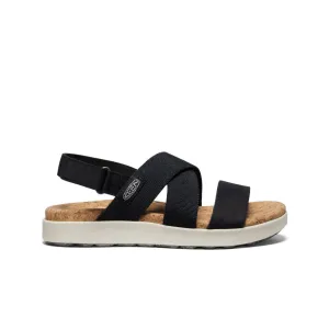 Women's Elle Criss Cross Sandal  |  Black/Birch orthopedic