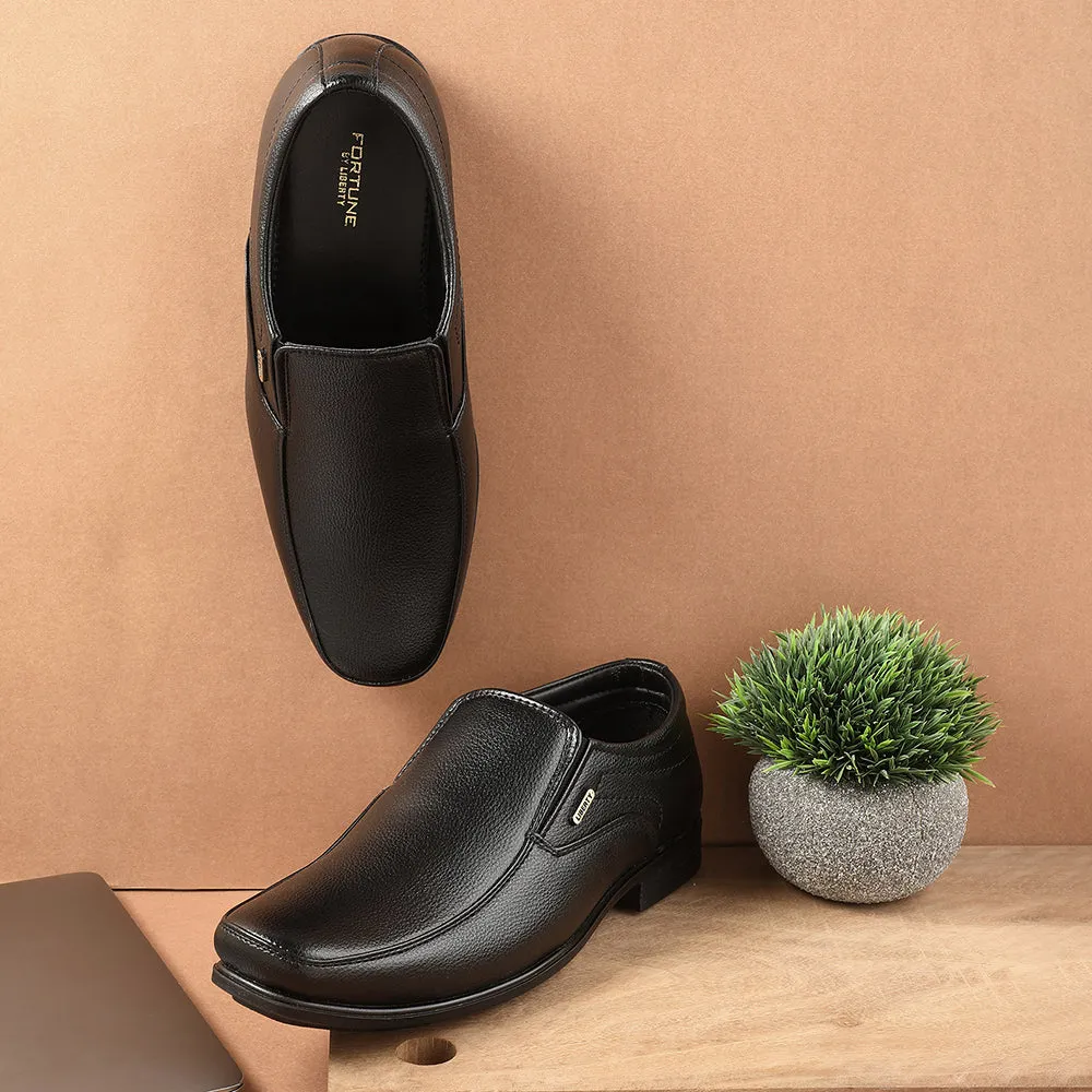 Fortune Black Formal Non Lacing Moccasin For Men H202-02 By Liberty Perfect Match