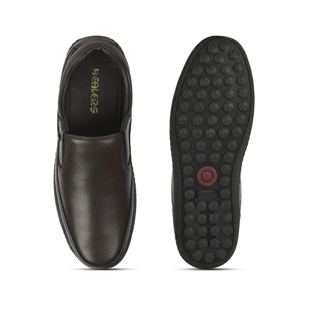Healers Formal (Brown) Non lacing Shoes For Men ER-38 By Liberty Always Sharp Indoor Event