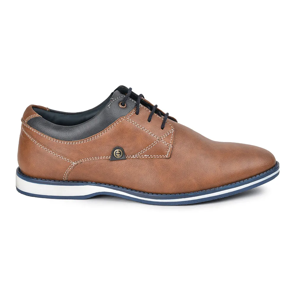 Healers Formal Tan Lacing Shoes For Men SYN-42 By Liberty Simple Style