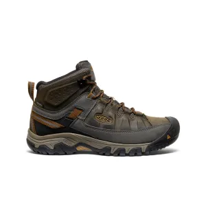 Relax Beach Footwear Men's Targhee III Waterproof Mid Wide  |  Black Olive/Golden Brown