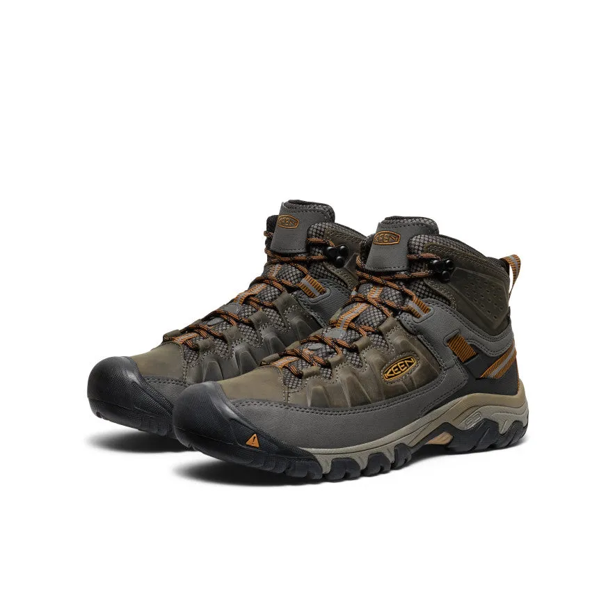 Men's Targhee III Waterproof Mid Wide  |  Black Olive/Golden Brown Textile Lining