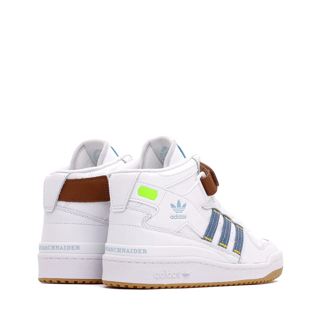 Adidas Originals Women Forum Mid x KSENIASCHNAIDER White IF7714 Step Light Feather Light Travel Enthusiasts