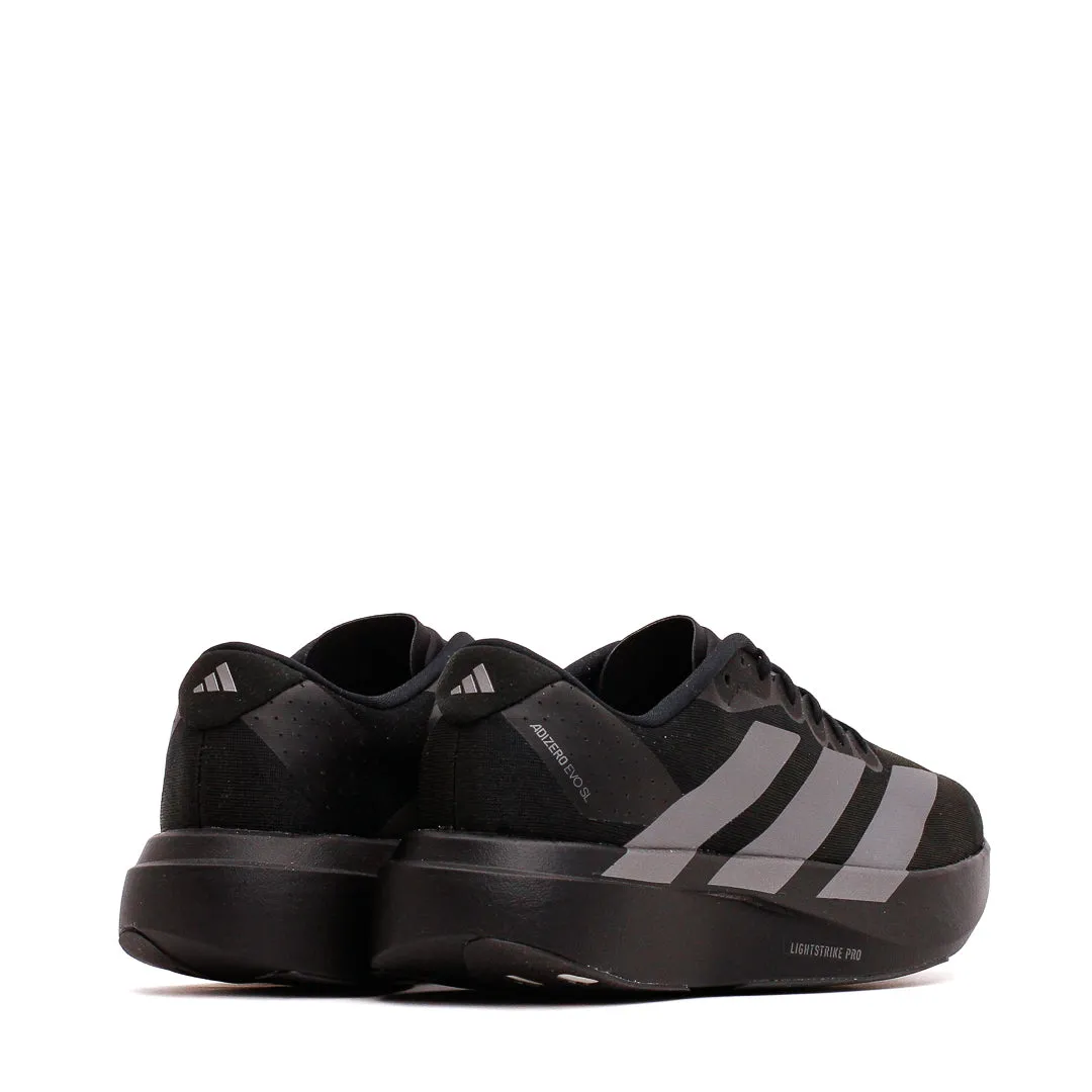 Adidas Women Adizero Evo SL Black Iron Metallic JP7147 Injury Safe
