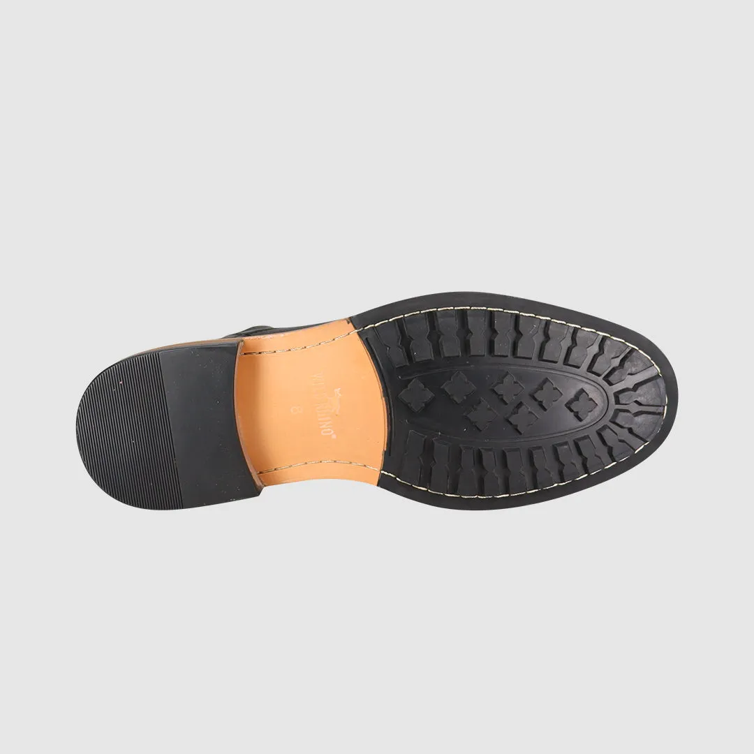 Reinforced Form Work Commute Everyday Walk Calvin Zip Up Boots Black