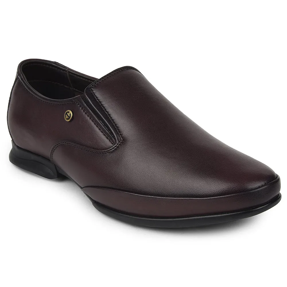 Sturdy Build Healers Brown Formal Non Lacing Moccasins For Mens J757-03 By Liberty