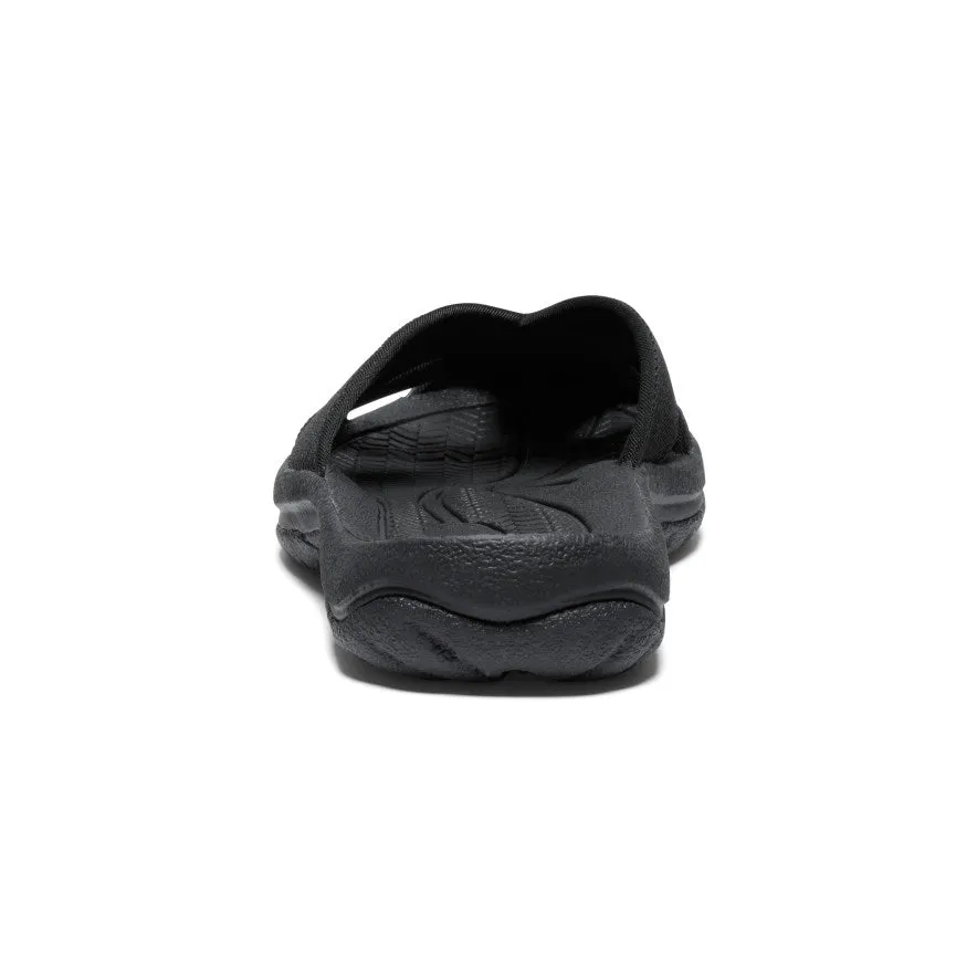 Women's Bali Slide Sandal  |  Black/Steel Grey Ultimate Comfort Molded Footbed