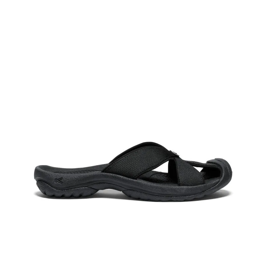 Bold materials Women's Bali Slide Sandal  |  Black/Steel Grey