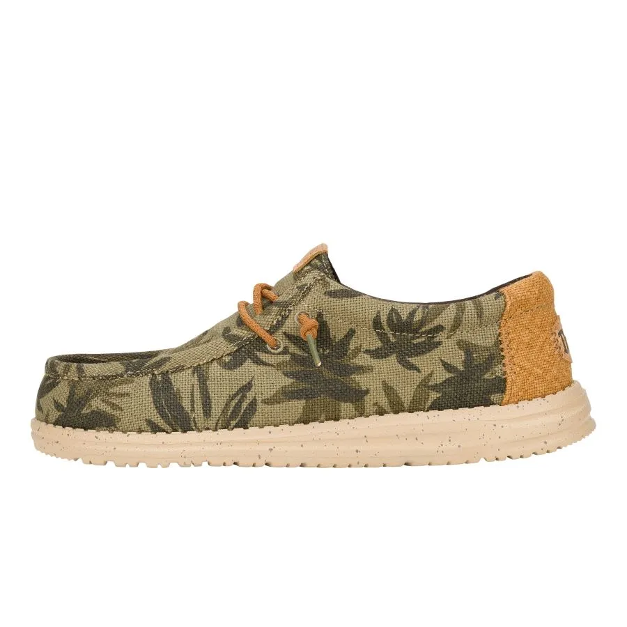 Low Top Breathable Upper Wally Palm Jute - Burnt Olive/Ginger Brown